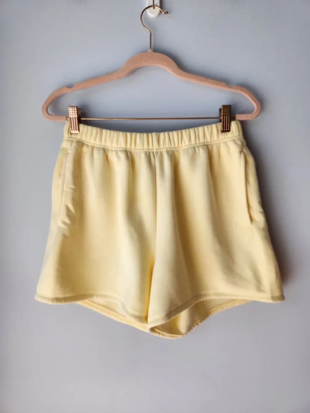 J. Crew Heritage Fleece Sweatshort Yellow XS *Flaw